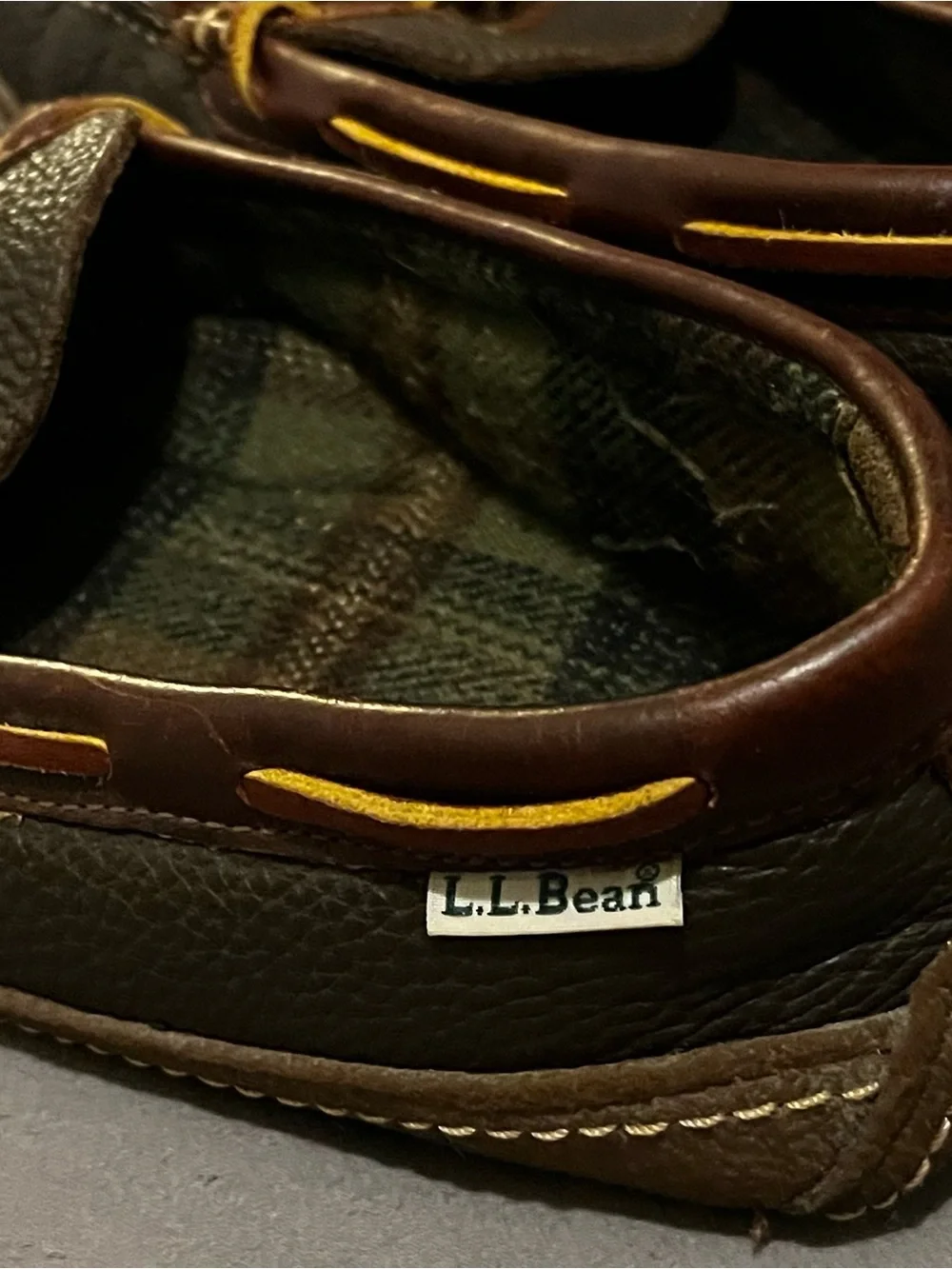 Classic L.L.Bean Men's Handsewn Flannel-Lined Moccasin Slippers